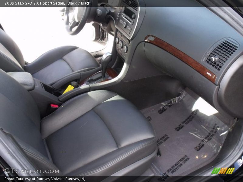 Black / Black 2009 Saab 9-3 2.0T Sport Sedan