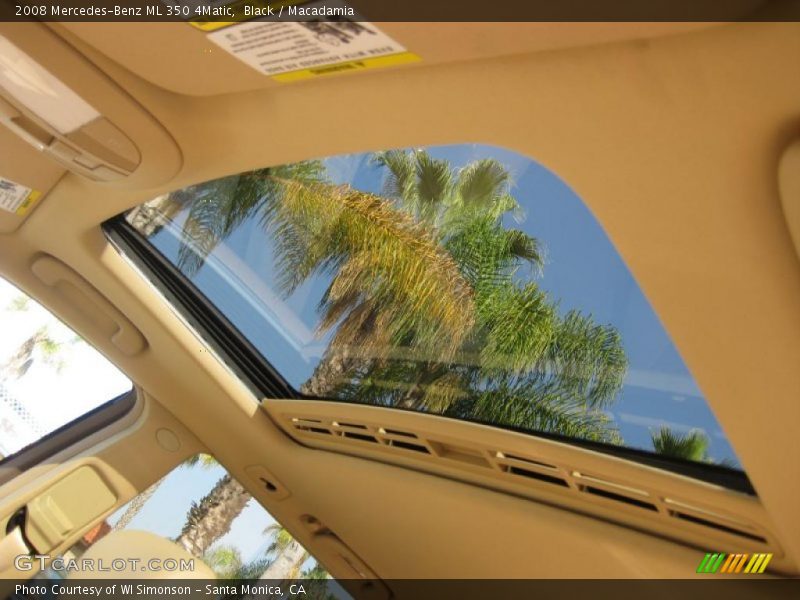 Black / Macadamia 2008 Mercedes-Benz ML 350 4Matic