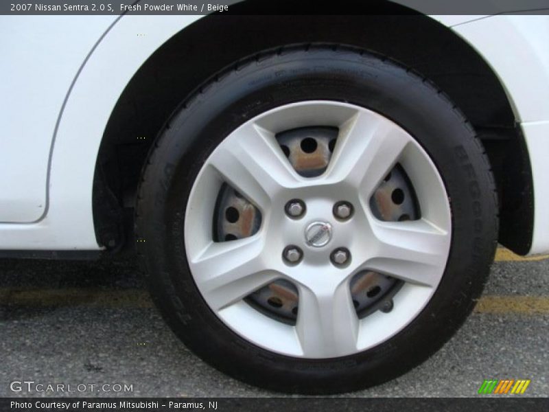 Fresh Powder White / Beige 2007 Nissan Sentra 2.0 S