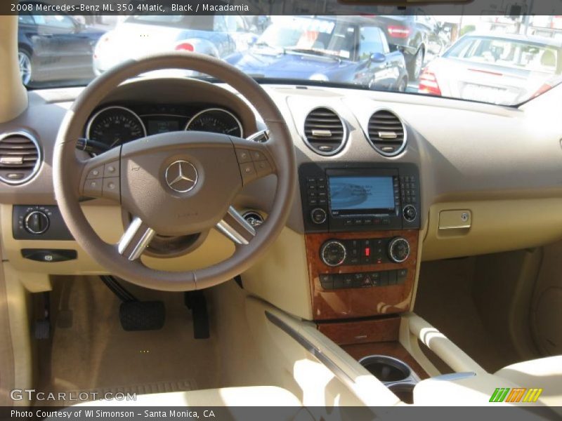 Black / Macadamia 2008 Mercedes-Benz ML 350 4Matic