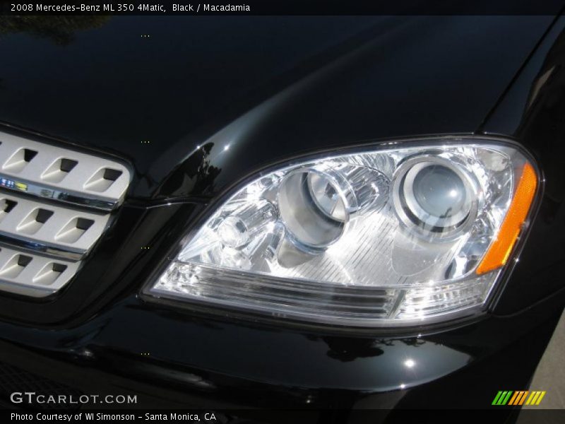 Black / Macadamia 2008 Mercedes-Benz ML 350 4Matic