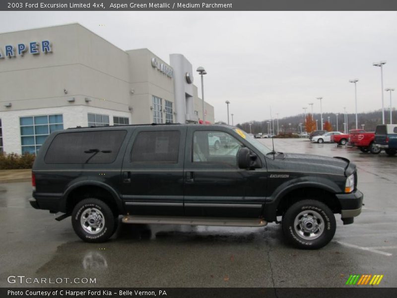 Aspen Green Metallic / Medium Parchment 2003 Ford Excursion Limited 4x4