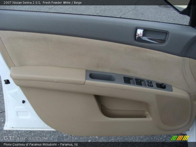 Fresh Powder White / Beige 2007 Nissan Sentra 2.0 S