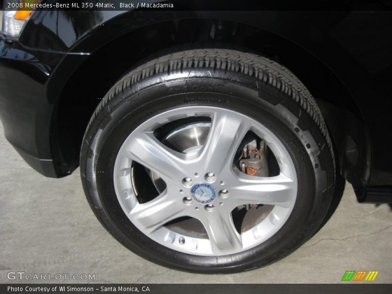Black / Macadamia 2008 Mercedes-Benz ML 350 4Matic