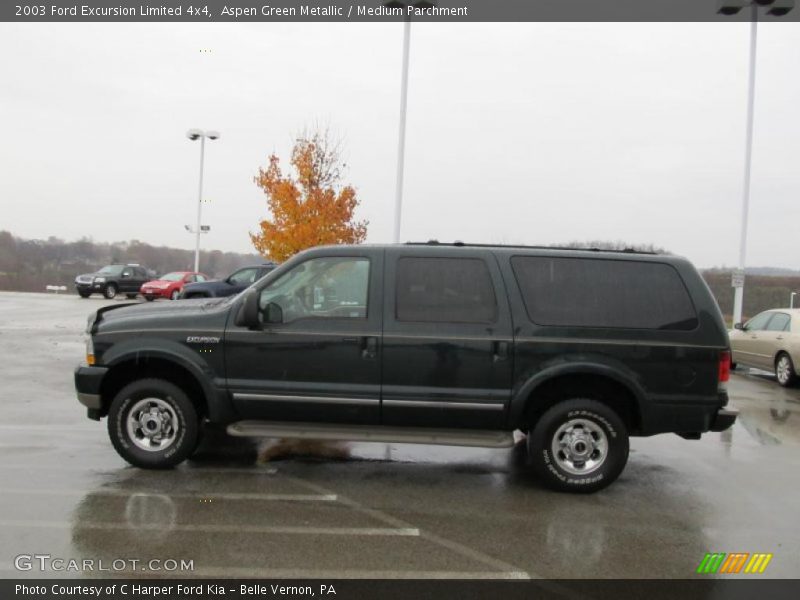 Aspen Green Metallic / Medium Parchment 2003 Ford Excursion Limited 4x4