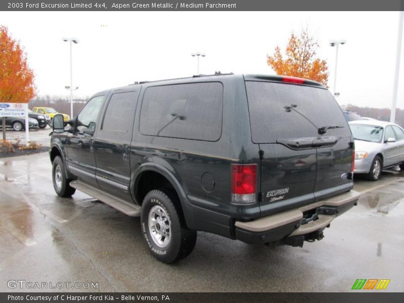 Aspen Green Metallic / Medium Parchment 2003 Ford Excursion Limited 4x4