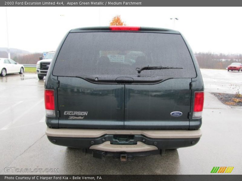 Aspen Green Metallic / Medium Parchment 2003 Ford Excursion Limited 4x4