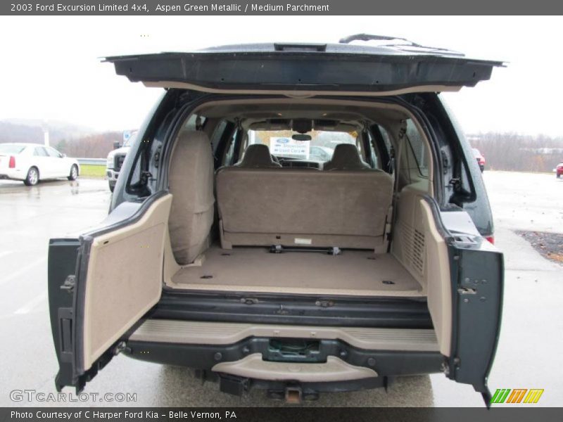 Aspen Green Metallic / Medium Parchment 2003 Ford Excursion Limited 4x4