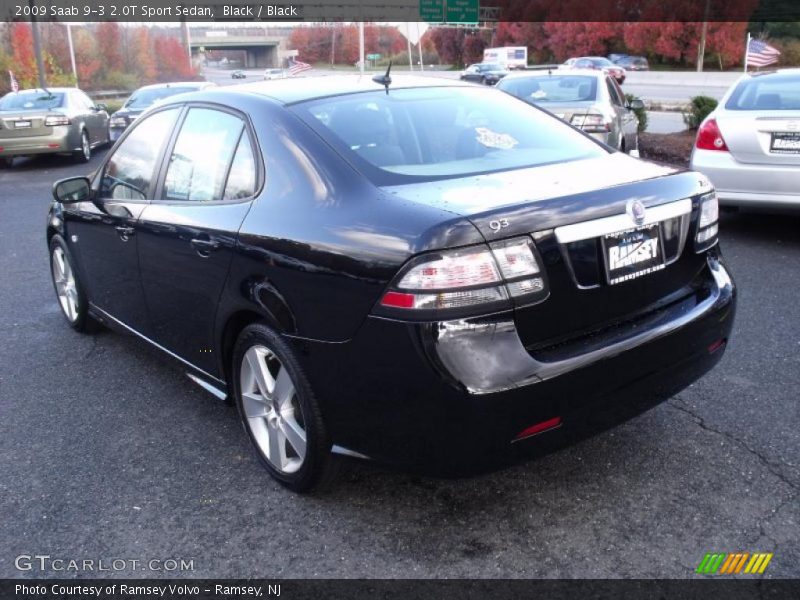 Black / Black 2009 Saab 9-3 2.0T Sport Sedan