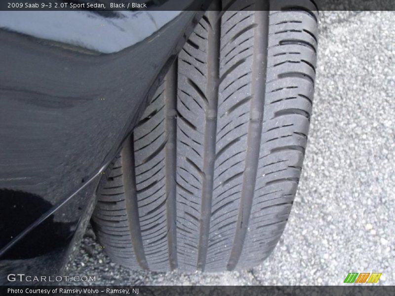 Black / Black 2009 Saab 9-3 2.0T Sport Sedan