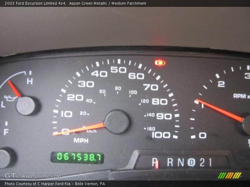 Aspen Green Metallic / Medium Parchment 2003 Ford Excursion Limited 4x4