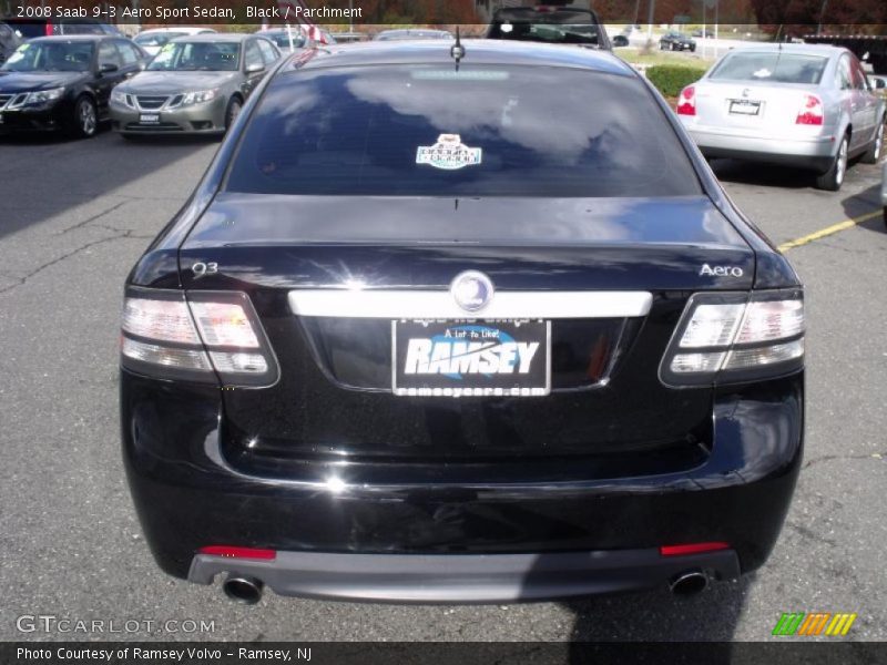 Black / Parchment 2008 Saab 9-3 Aero Sport Sedan