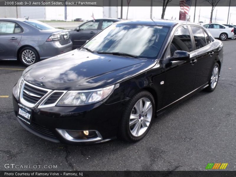 Front 3/4 View of 2008 9-3 Aero Sport Sedan