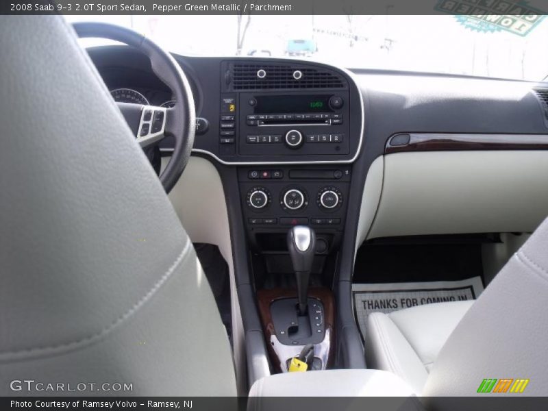Pepper Green Metallic / Parchment 2008 Saab 9-3 2.0T Sport Sedan
