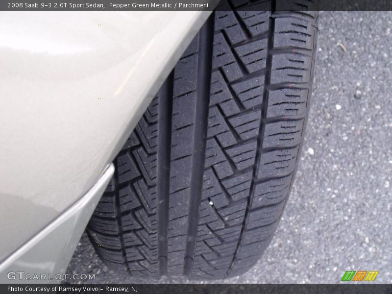 Pepper Green Metallic / Parchment 2008 Saab 9-3 2.0T Sport Sedan