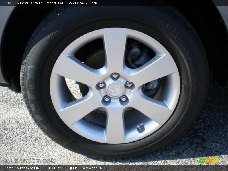 Steel Gray / Black 2007 Hyundai Santa Fe Limited 4WD