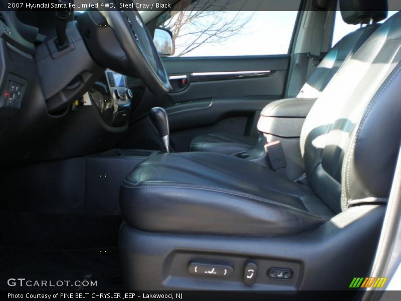Steel Gray / Black 2007 Hyundai Santa Fe Limited 4WD