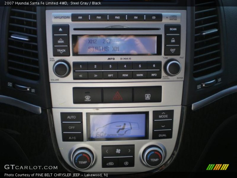 Steel Gray / Black 2007 Hyundai Santa Fe Limited 4WD