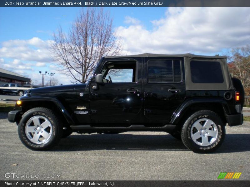 Black / Dark Slate Gray/Medium Slate Gray 2007 Jeep Wrangler Unlimited Sahara 4x4