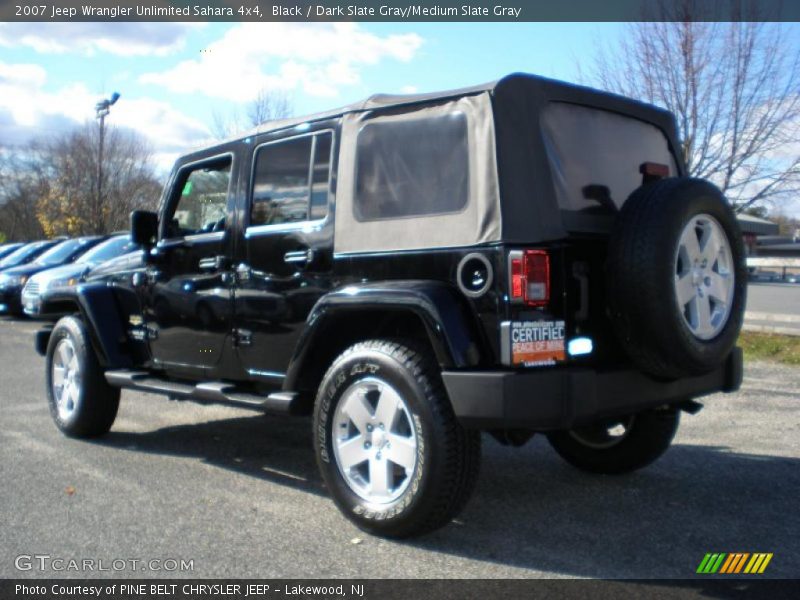 Black / Dark Slate Gray/Medium Slate Gray 2007 Jeep Wrangler Unlimited Sahara 4x4