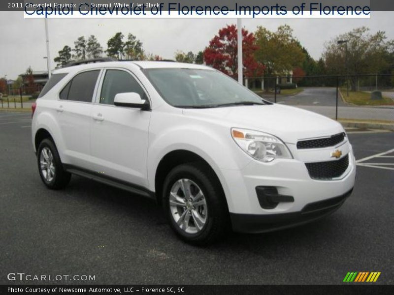 Summit White / Jet Black 2011 Chevrolet Equinox LT