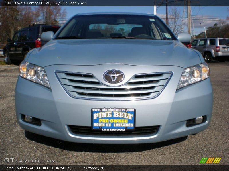 Sky Blue Pearl / Ash 2007 Toyota Camry XLE V6