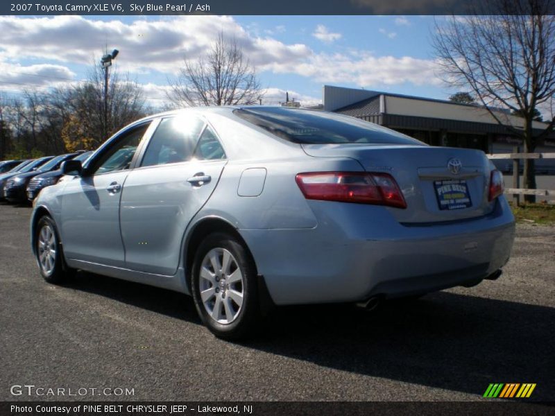 Sky Blue Pearl / Ash 2007 Toyota Camry XLE V6