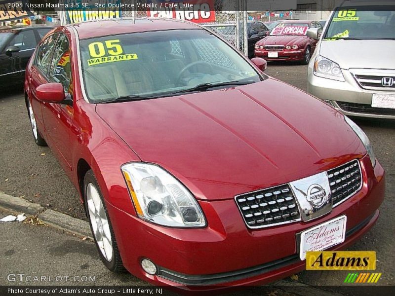 Red Opulence Metallic / Cafe Latte 2005 Nissan Maxima 3.5 SE