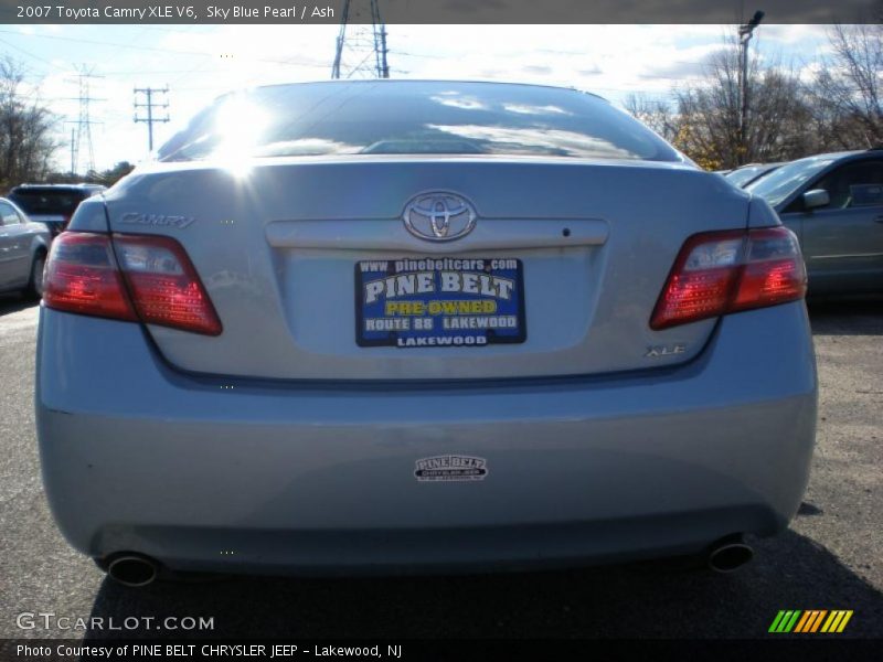 Sky Blue Pearl / Ash 2007 Toyota Camry XLE V6