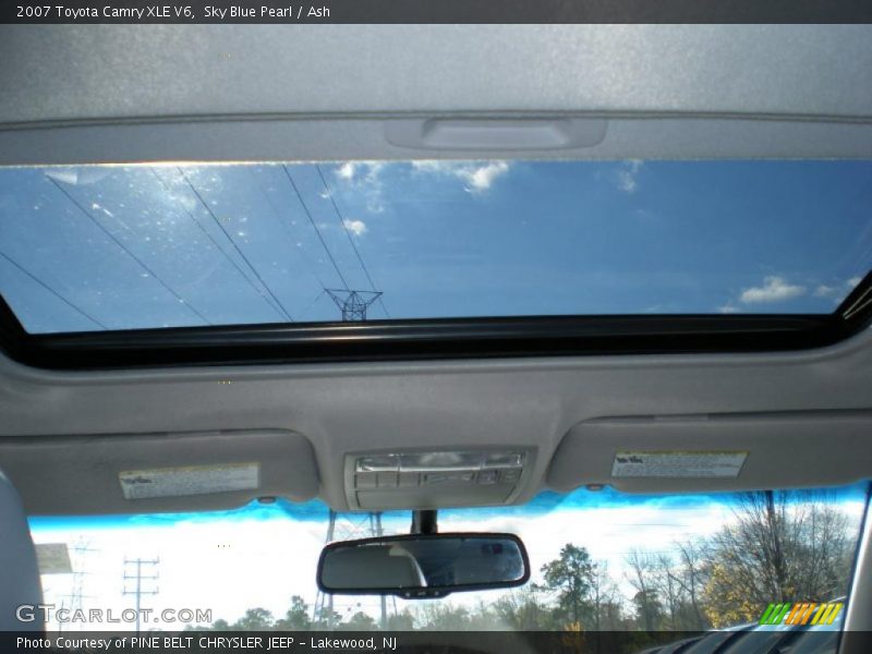 Sunroof of 2007 Camry XLE V6