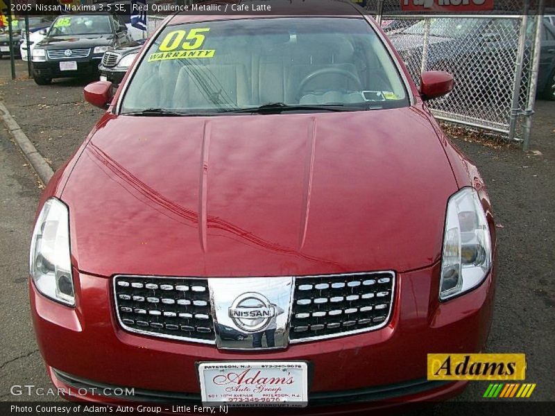 Red Opulence Metallic / Cafe Latte 2005 Nissan Maxima 3.5 SE
