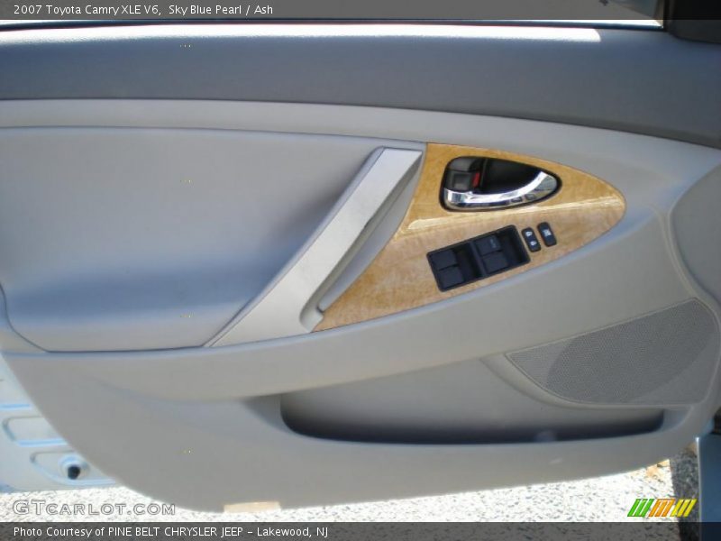 Sky Blue Pearl / Ash 2007 Toyota Camry XLE V6