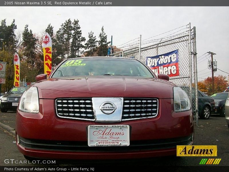 Red Opulence Metallic / Cafe Latte 2005 Nissan Maxima 3.5 SE