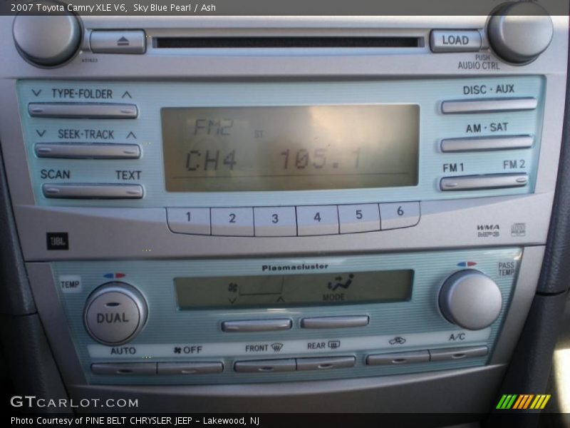 Sky Blue Pearl / Ash 2007 Toyota Camry XLE V6