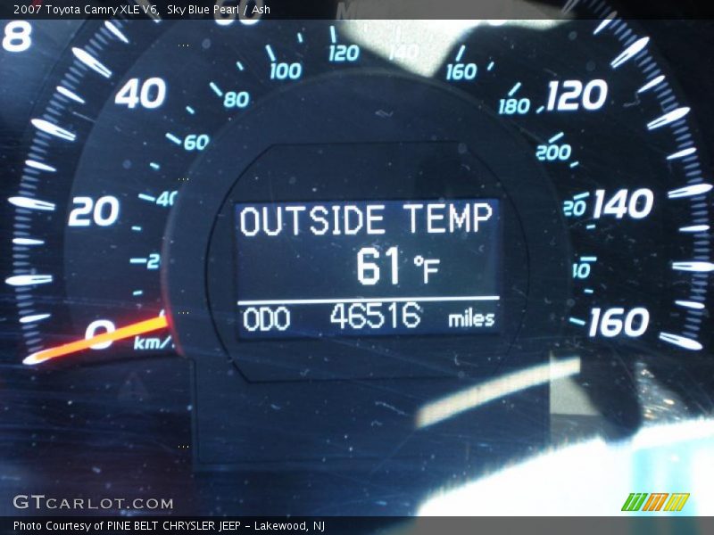 Sky Blue Pearl / Ash 2007 Toyota Camry XLE V6