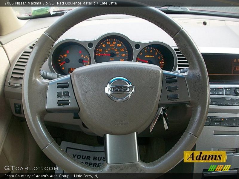 Red Opulence Metallic / Cafe Latte 2005 Nissan Maxima 3.5 SE