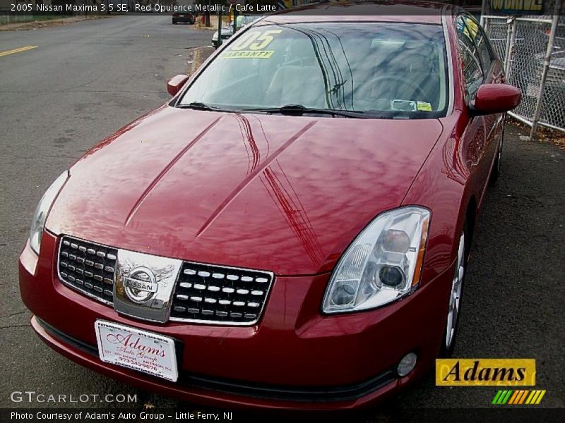 Red Opulence Metallic / Cafe Latte 2005 Nissan Maxima 3.5 SE