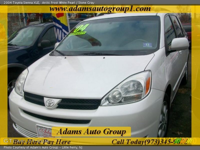 Arctic Frost White Pearl / Stone Gray 2004 Toyota Sienna XLE