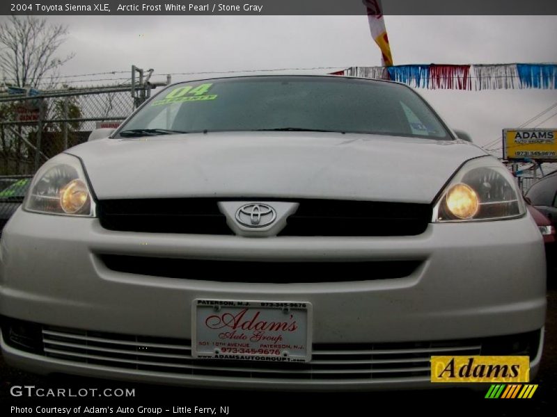 Arctic Frost White Pearl / Stone Gray 2004 Toyota Sienna XLE