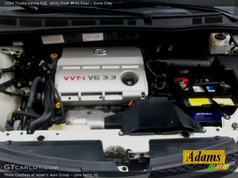 Arctic Frost White Pearl / Stone Gray 2004 Toyota Sienna XLE
