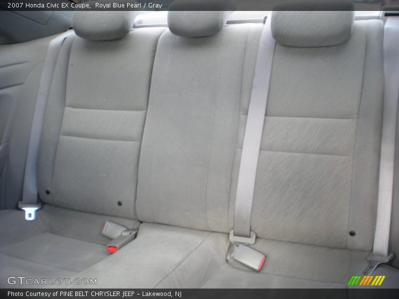 Royal Blue Pearl / Gray 2007 Honda Civic EX Coupe