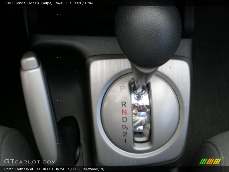 Royal Blue Pearl / Gray 2007 Honda Civic EX Coupe