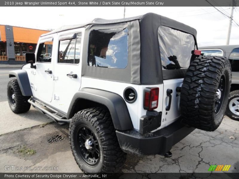 Stone White / Dark Slate Gray/Medium Slate Gray 2010 Jeep Wrangler Unlimited Sport 4x4
