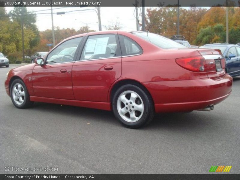Medium Red / Gray 2003 Saturn L Series L300 Sedan