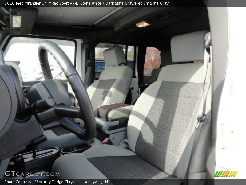 Stone White / Dark Slate Gray/Medium Slate Gray 2010 Jeep Wrangler Unlimited Sport 4x4
