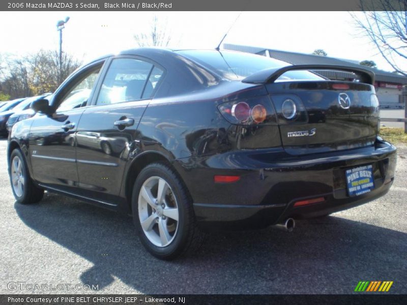 Black Mica / Black/Red 2006 Mazda MAZDA3 s Sedan