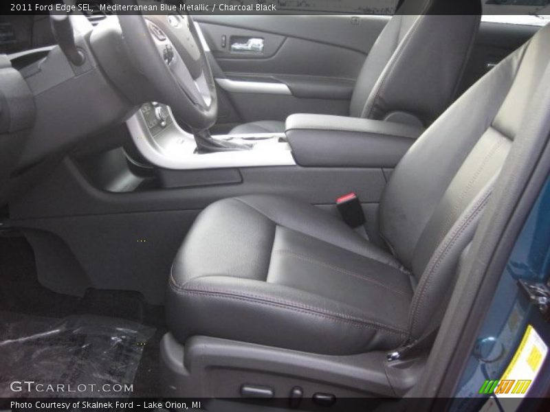 Mediterranean Blue Metallic / Charcoal Black 2011 Ford Edge SEL