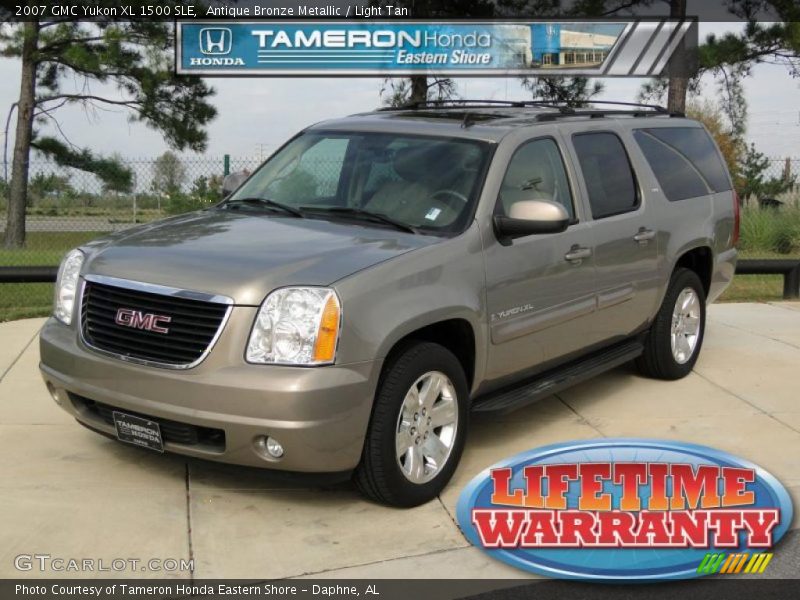 Antique Bronze Metallic / Light Tan 2007 GMC Yukon XL 1500 SLE