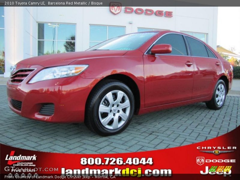 Barcelona Red Metallic / Bisque 2010 Toyota Camry LE