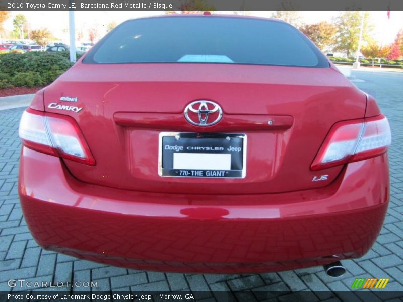 Barcelona Red Metallic / Bisque 2010 Toyota Camry LE
